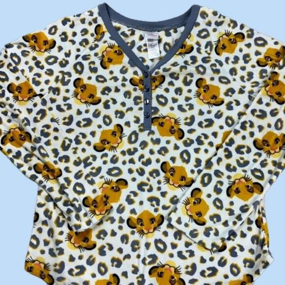 Disney Lion King Simba Leopard Print Pajama Set - Picture 3 of 4